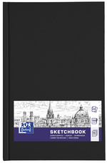 Oxford schetsboek hardcover, A4, zwart, 96 bladen