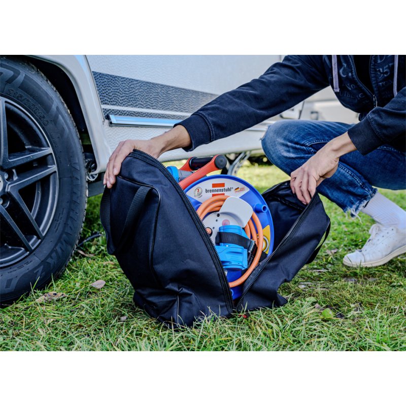 brennenstuhl Sac de transport pour enrouleur de câble, noir, 300×360×260 mm