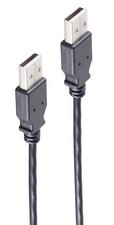 shiverpeaks USB 2.0 kabel A-stekker naar A-stekker, zwart, 3 meter