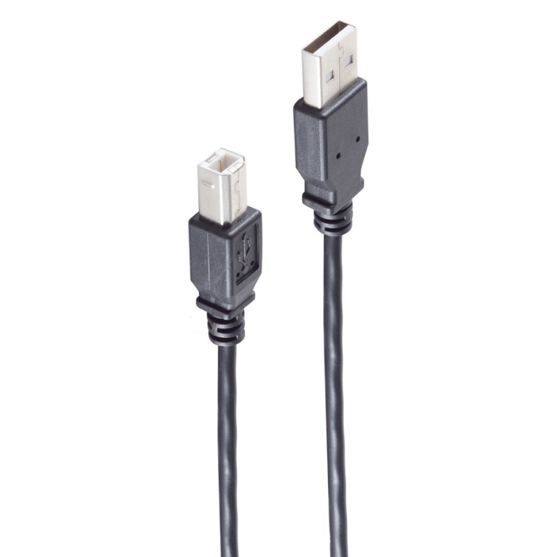 shiverpeaks Câble USB 2.0 A vers B, noir, 0,25 m
