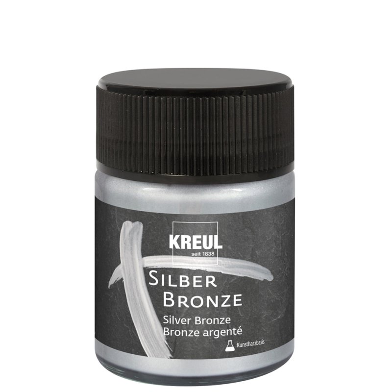 KREUL peinture bronze argenté, vernis métallique brillant, 50 ml