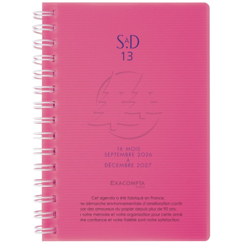 EXACOMPTA zakagenda SAD 13S, 2025/2026, 16 maanden, 90×130 mm