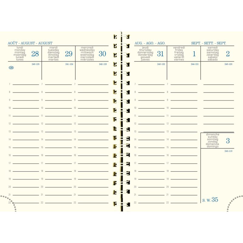 EXACOMPTA zakagenda SAD 13S, 2025/2026, 16 maanden, 90×130 mm