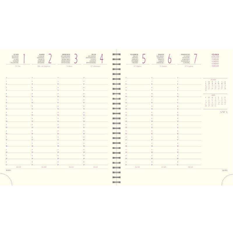 EXACOMPTA bureauagenda SAD 18S VERONE 2025/2026, spiraal, 16 maanden