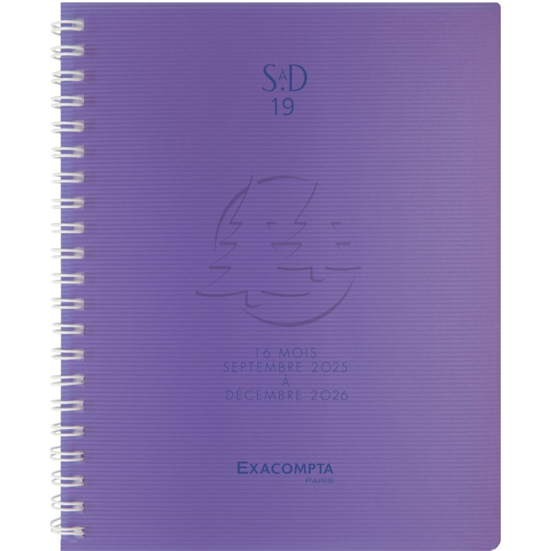 EXACOMPTA Bureauagenda, spiraal, 180×140 mm, 16 maanden