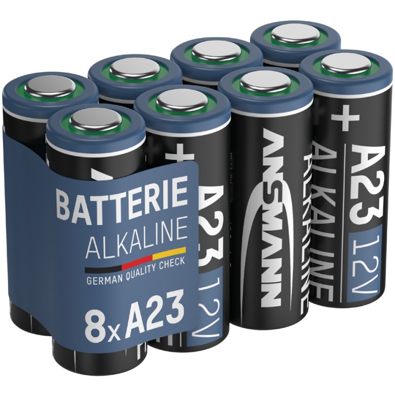 ANSMANN alkaline batterijen A23/LR23, 12V, 8 stuks
