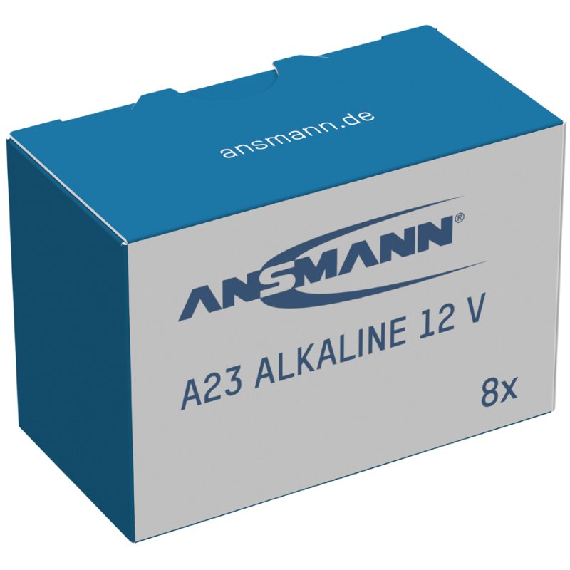ANSMANN alkaline batterijen A23/LR23, 12V, 8 stuks