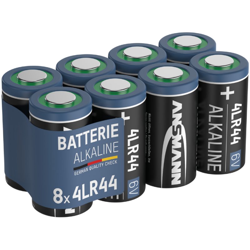 ANSMANN alkaline batterijen 4LR44, 6 volt, 8 stuks