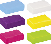 KNORR prandell boetseerklei set gummen maken, 6 kleuren, 6 x 20 g