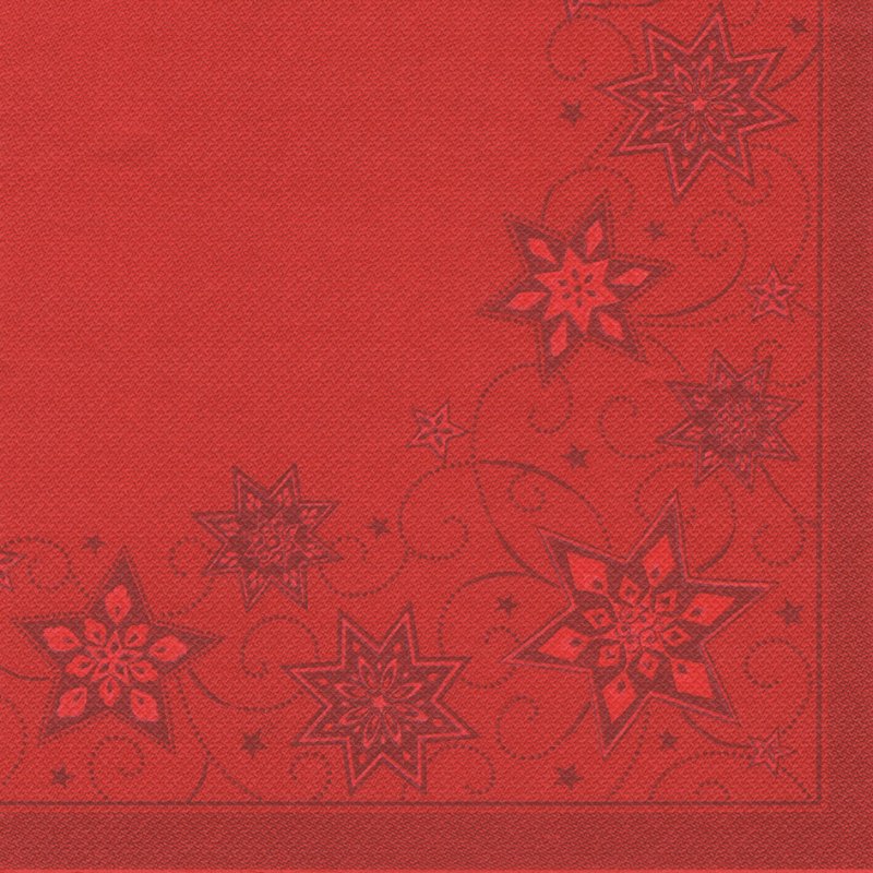 PAPSTAR serviettes motif étoiles, couleur champagne, 400×400 mm, 20 pièces