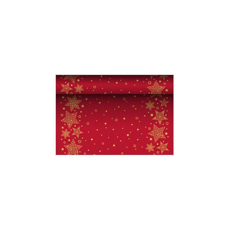 PAPSTAR Chemin de table Noël Christmas Shine, crème, 400×3000 mm