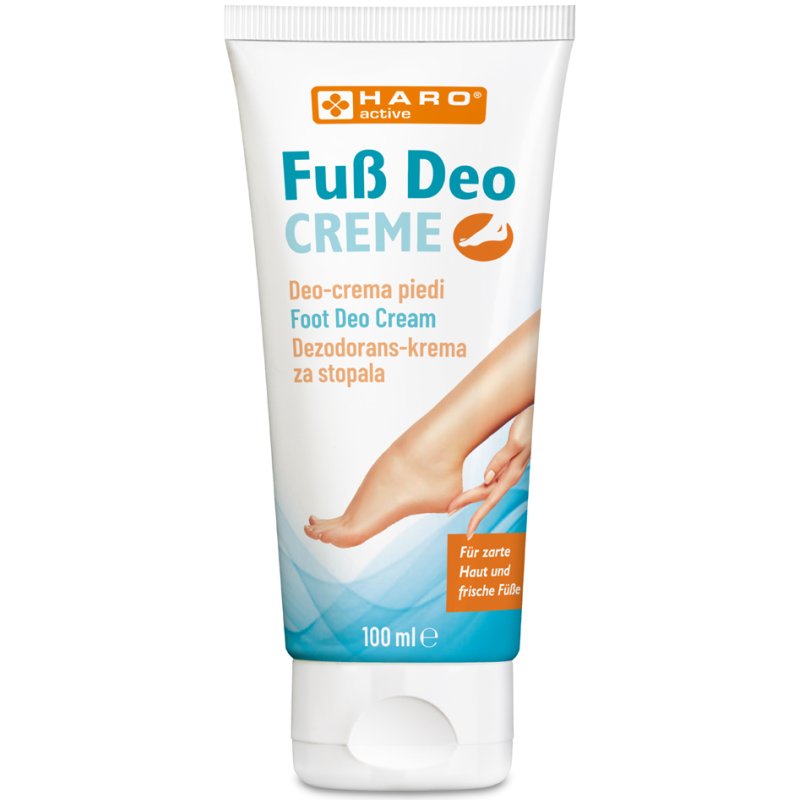 HARO crème désodorisante pour les pieds, 100 ml, sans aluminium