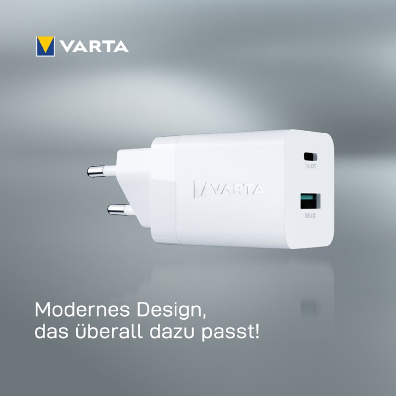 VARTA USB-oplader Speed Charger, 38W, wit, USB-C en USB-A