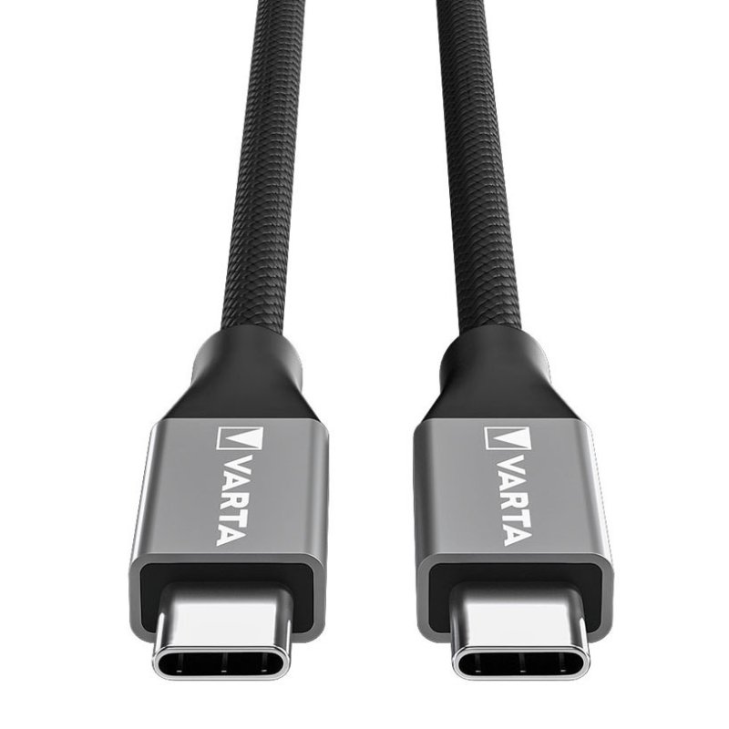 VARTA USB-C kabel Speed Charge & Sync, 2 meter, 100 watt, nylon/aluminium