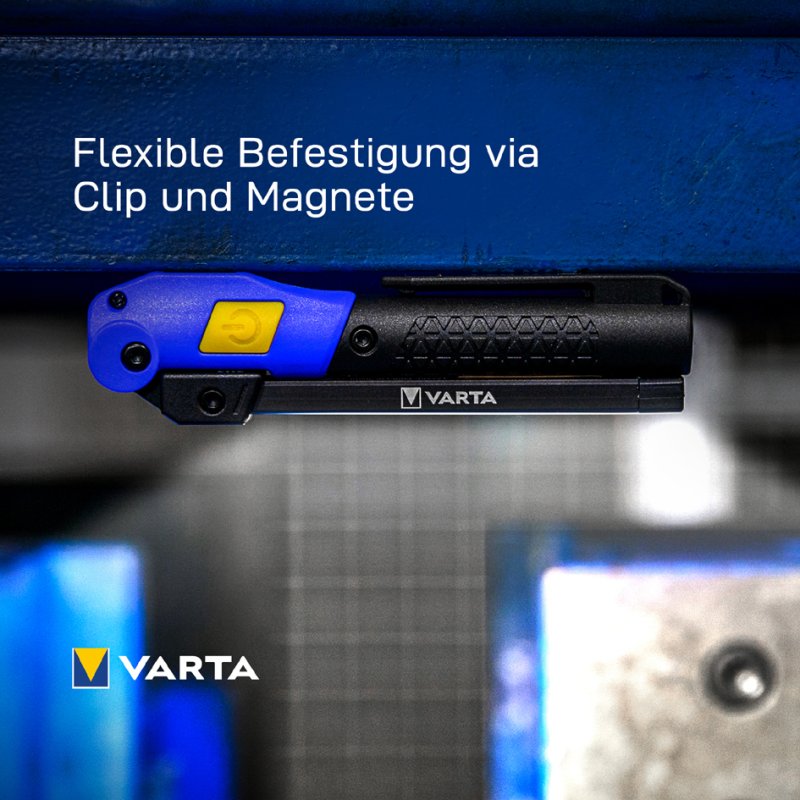 VARTA zaklamp Work Flex, oplaadbaar, 3 lichtbronnen, magneet