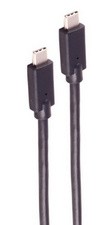 shiverpeaks USB 3.2 kabel USB-C naar USB-C, zwart, 0,25 m