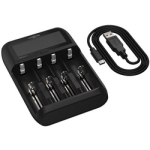 ANSMANN Lithium 4 oplader, NiMH en Li-Ion accu's, USB-C, zwart