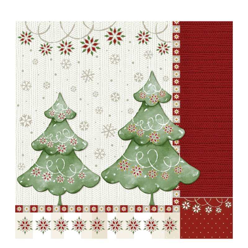 PAPSTAR serviettes Noël Harmonie Hivernale, 330×330 mm, 3 plis, 20 pièces