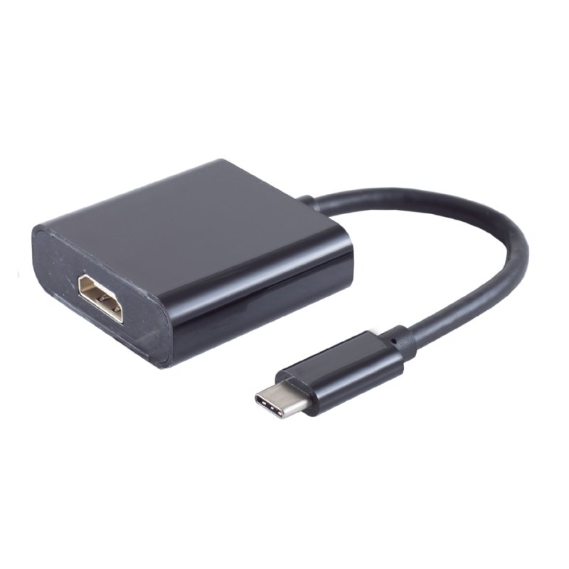 shiverpeaks USB 3.1 adapter USB-C to HDMI, black, 4K60Hz, 0.1 m