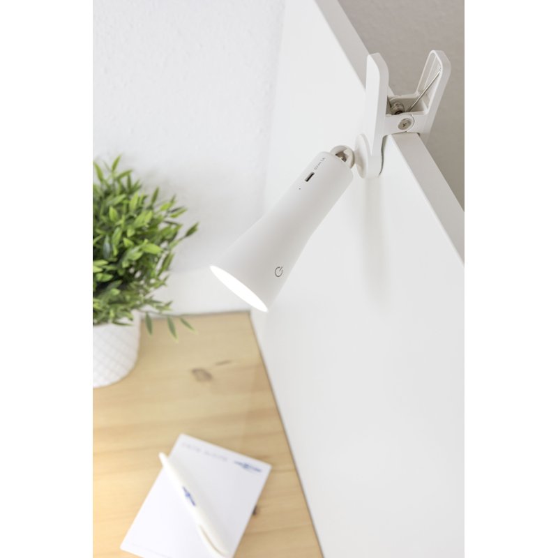 ANSMANN 3-in-1 LED-bureaulamp, oplaadbaar, dimbaar, wit