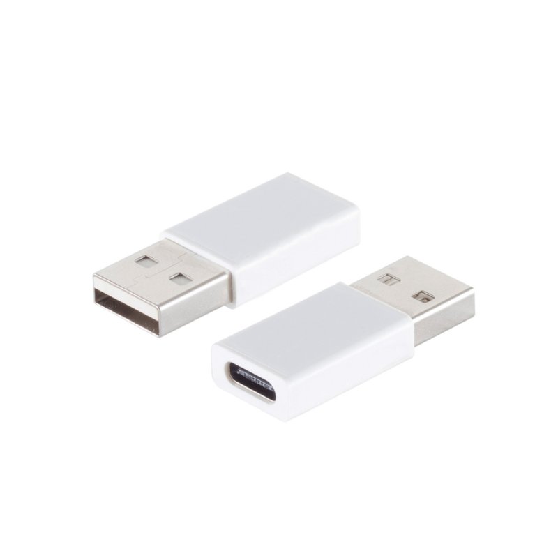 shiverpeaks Adaptateur USB 2.0 connecteur A vers prise C, blanc, 480 Mbit/s
