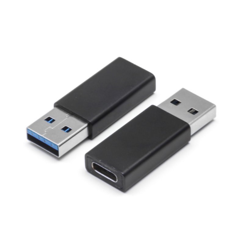 shiverpeaks Adaptateur USB 3.0 A mâle vers C femelle, noir, aluminium, 5 Gbit/s