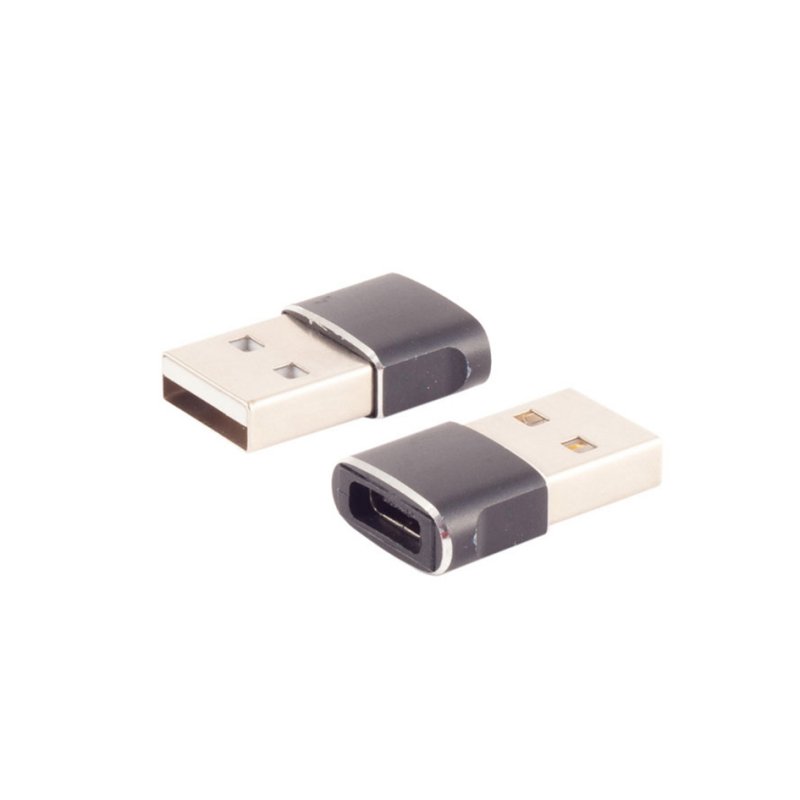 shiverpeaks Adaptateur USB 2.0 USB-A vers USB-C, noir, 480 Mbit/s