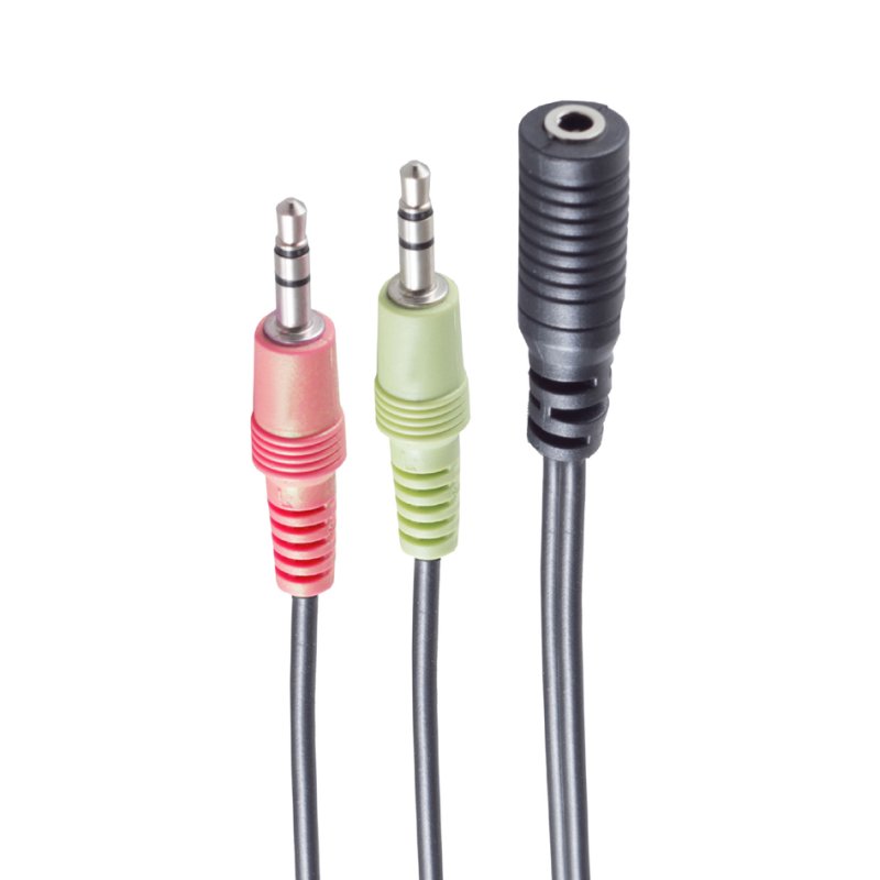 shiverpeaks BASIC-S adaptateur Y pour casque, prise 3,5 mm, 0,15 m