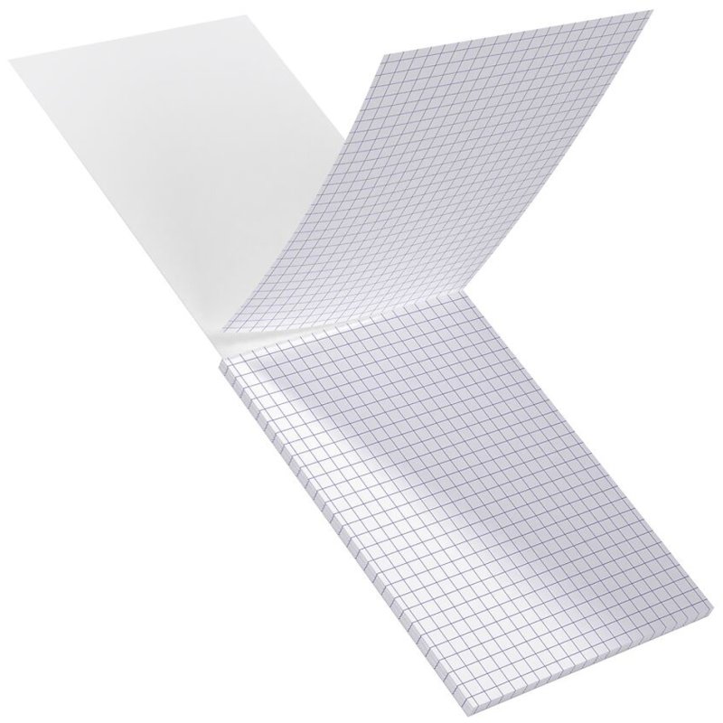 Oxford index cards A6, squared white, 210 g/m², 30 pieces