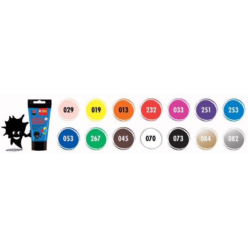 Marabu KiDS kinderverf Little Artist, geel, 75 ml