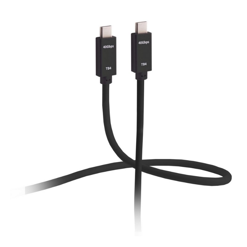 FLEXLINE USB-C kabel, zwart, USB-C naar USB-C, 40 Gbit/s