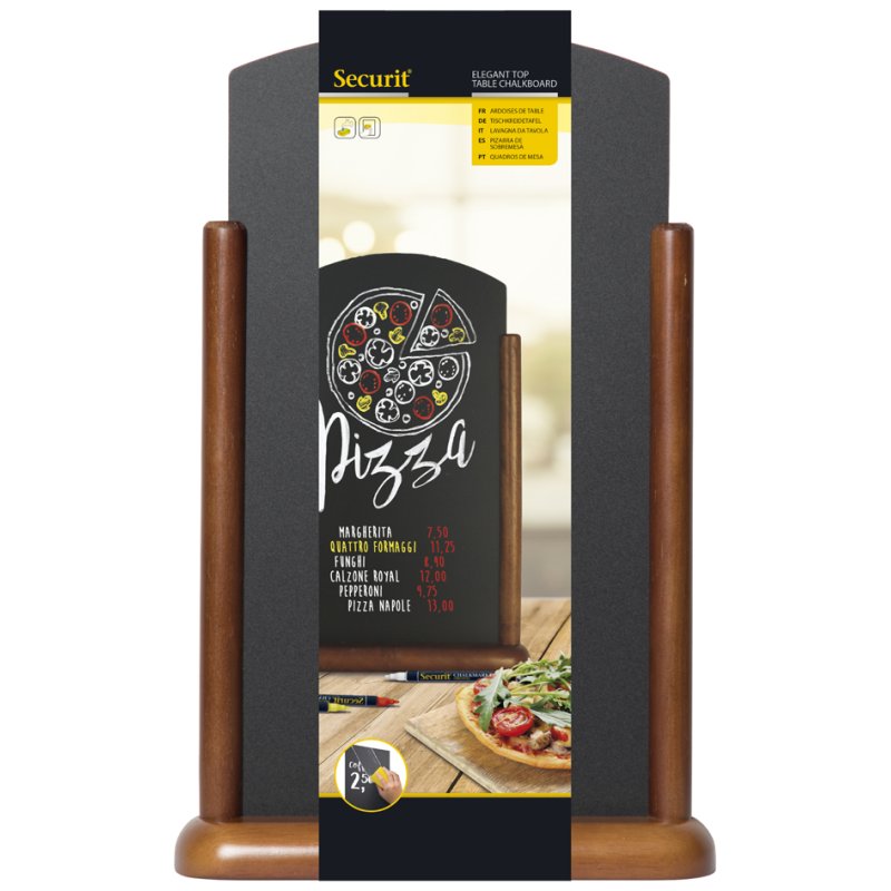 Securit support de table TOP, marron foncé, moyen, 205×60×293 mm