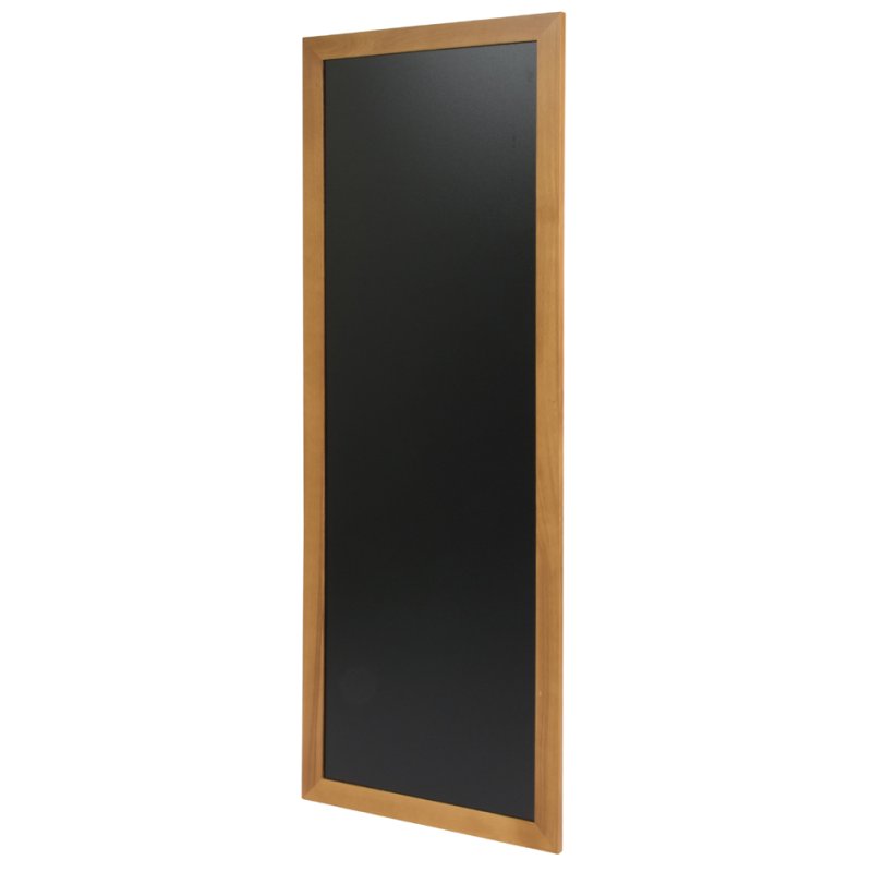 Securit tableau noir LONG, cadre bois, teak, 56 x 150 cm