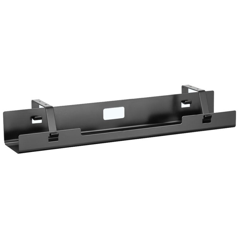 DIGITUS conduit de câbles sous bureau, noir, 600×135×108 mm, acier