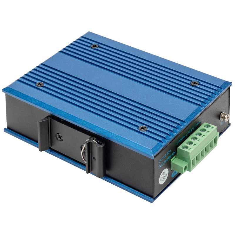 DIGITUS Industrial Gigabit Ethernet switch unmanaged, 4 RJ45 ports, 1 SFP port