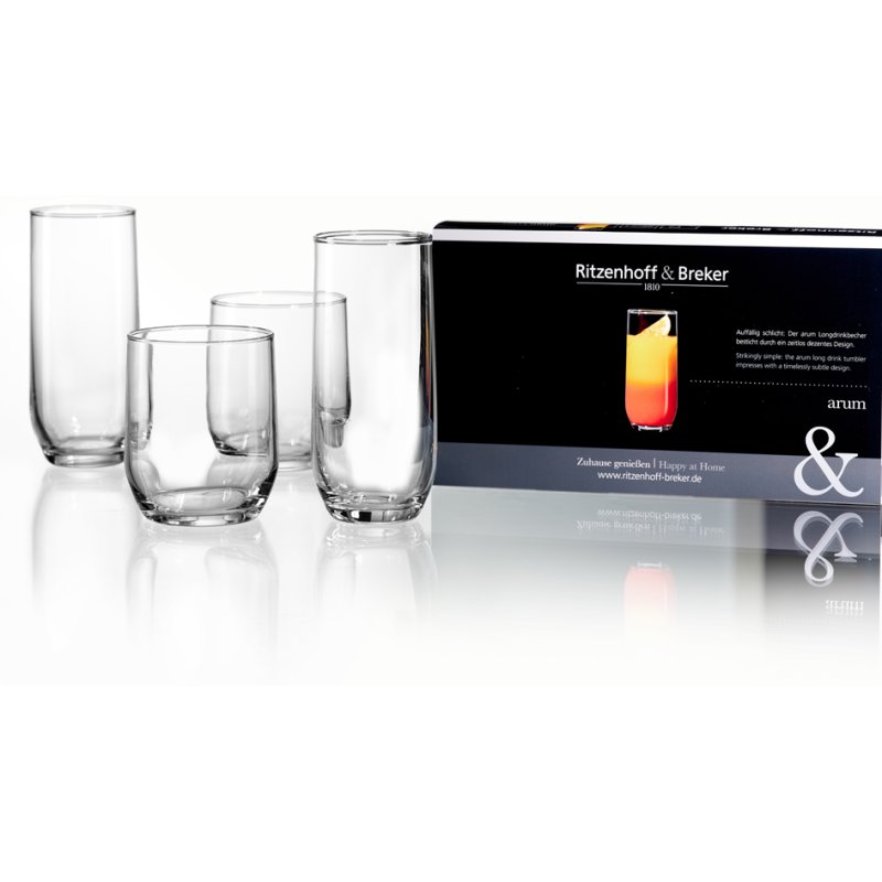 Ritzenhoff & Breker verres long drink RAM, 315 ml, lot de 3, hauteur 100 mm