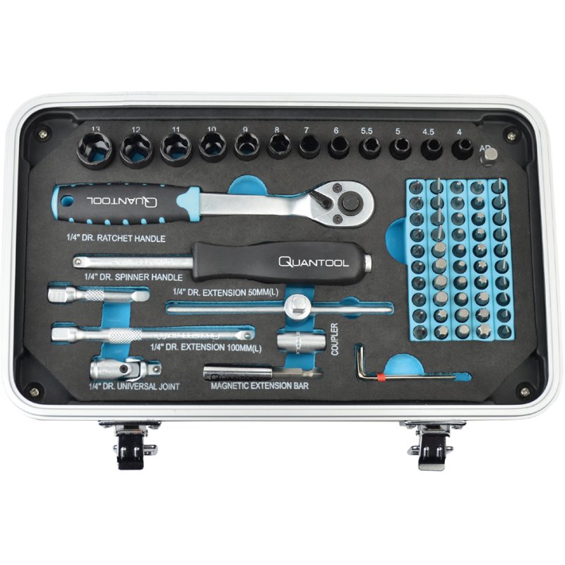 QUANTOOL kit de vis et embouts, 116 pièces, mallette