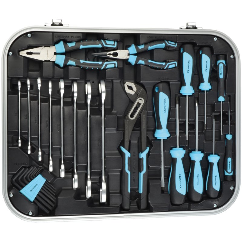 QUANTOOL jeu d'outils 110 pièces, en mallette