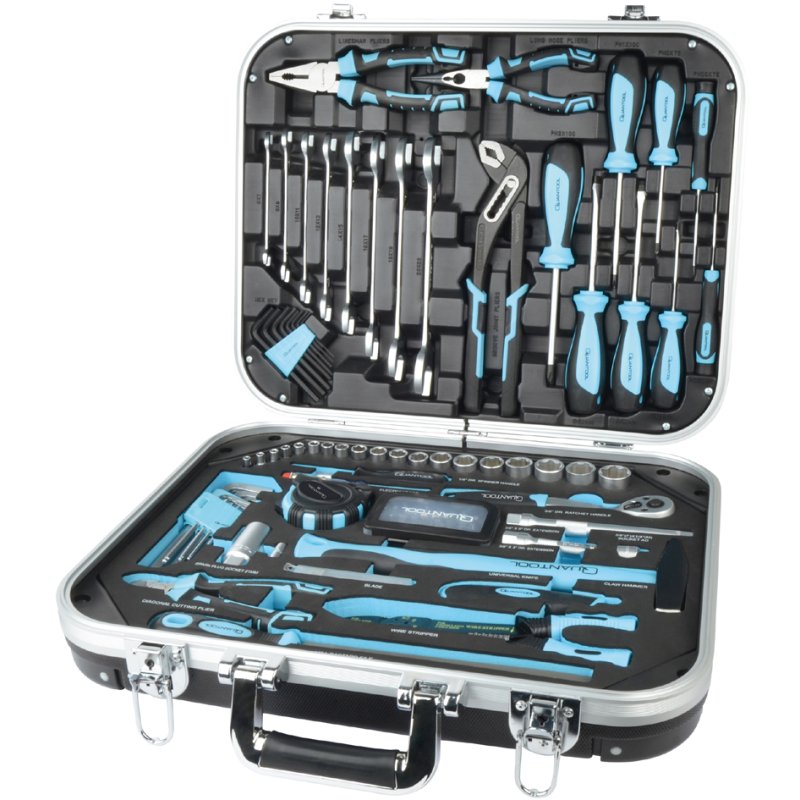 QUANTOOL jeu d'outils 110 pièces, en mallette
