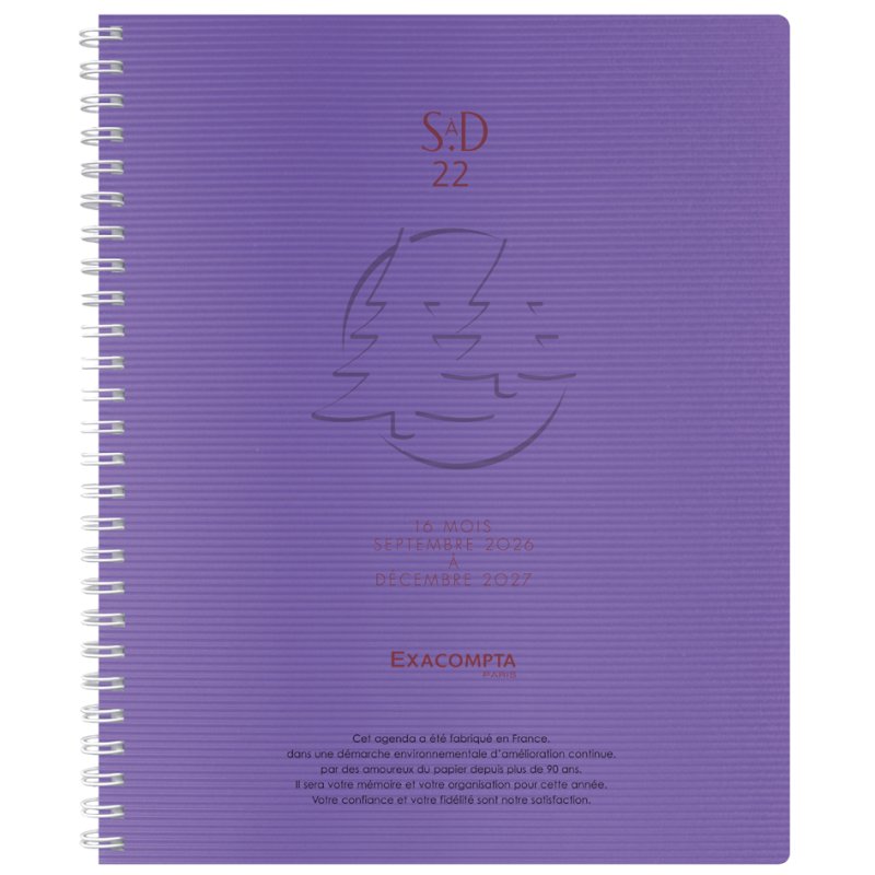 EXACOMPTA bureauagenda SAD 22S 2025/2026, 16 maanden, 185×225 mm