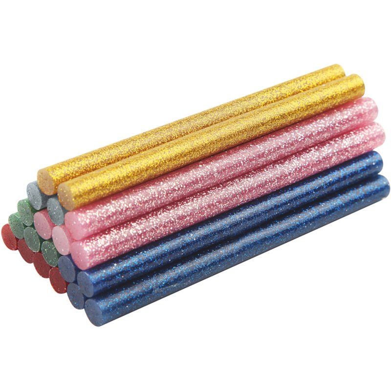 BRÜDER MANNESMANN bâtons de colle colorés, 7 mm, 100 mm, 20 pièces