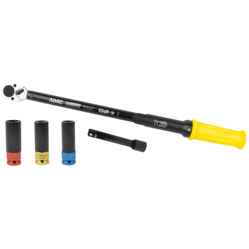 BRÜDER MANNESMANN clé dynamométrique set 1/2 pouce, 42-210 Nm, noir/jaune