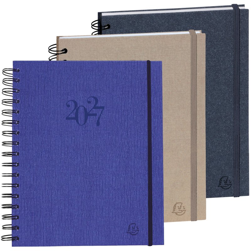 EXACOMPTA agenda La journée planifiée, 185 x 225 mm, spirale, 3 pièces