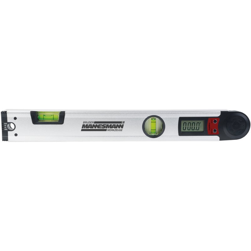 BRÜDER MANNESMANN rapporteur numérique avec niveau, 400 mm, écran LCD