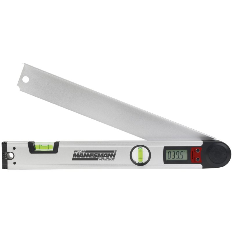 BRÜDER MANNESMANN rapporteur numérique avec niveau, 400 mm, écran LCD