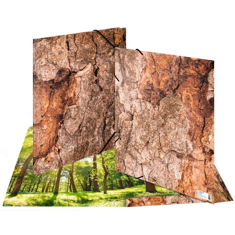 HERMA Classeur à élastiques Nature A3, carton, stone