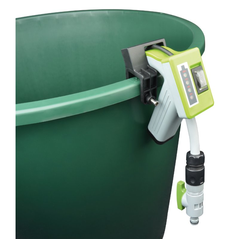 BRÜDER MANNESMANN pompe eau de pluie batterie, gris/vert, 12V Li-ion, 1500 l/h