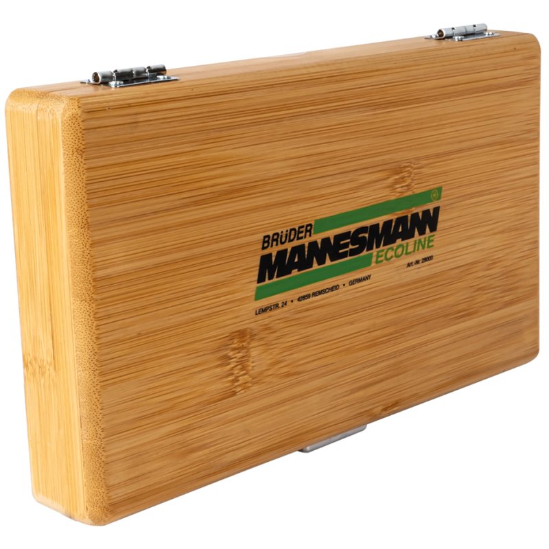 BRÜDER MANNESMANN coffret outils, 41 pièces, mallette bambou
