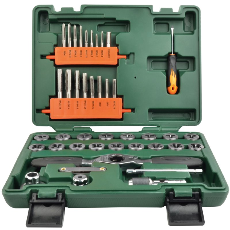 BRÜDER MANNESMANN jeu de taraudage, 40 pièces, coffret