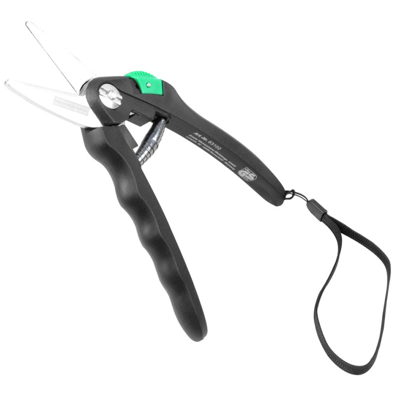 BRÜDER MANNESMANN Cisailles de jardin multifonctionnelles, 205 mm, noir/vert, capacité de coupe 6 mm